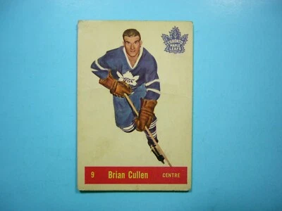 1957/58 PARKHURST NHL HOCKEY CARD #9 BRIAN CULLEN VG NICE!! 57/58 PARKIE - Image 1 of 2