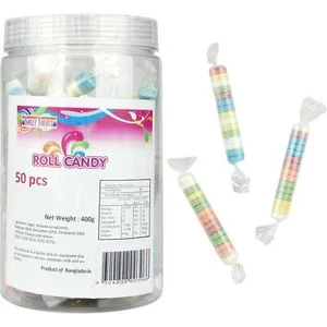 Rainbow Roll Candy 50 Pack Lolly Buffet Birthday Party Favours Pinata Filler - Picture 1 of 3