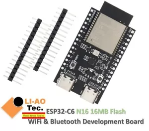 Placa de desarrollo doble tipo C ESP32-C6 ESP32 WiFi + Bluetooth N16 16 MB flash - Imagen 1 de 9
