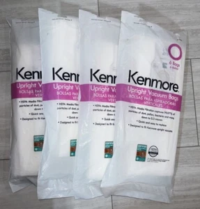 Kenmore 53294 Type O Vacuum Bags HEPA Cloth for Upright Vacuums (4 Pack Lot) - Picture 1 of 3