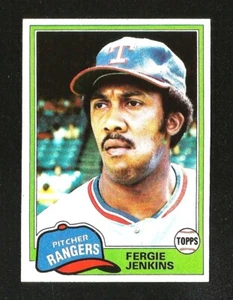 1981 Topps BASEBALL #158 FERGIE JENKINS EXMINT HOF TEXAS RANGERS (SB1) - Picture 1 of 1