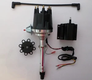 CHEVY Pro Series 350 454 Ready-to-Run Black Small Cap HEI distributor + 50K Coil - Picture 1 of 6
