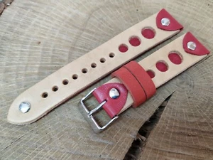 Correa reloj Artesana de Piel. Rally. Ancho 22/20mm. Largo 135/85mm. Grueso 3mm - Imagen 1 de 6