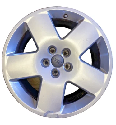 2003 -2010 Audi A8 Silver Oem Factory 18 WHEEL RIM 58775 #N48 - Image 1 of 4