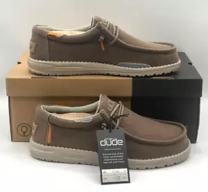 Hey Dude Men's Wally Washed WALNUT US 8 - EU 41 - Picture 1 of 6