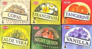 Hem Incense Cones Variety Pack of 6 - Picture 1 of 1
