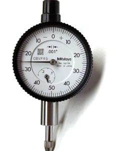 Mitutoyo 1411A Series 1 Compact Dial Indicator, 0-.25" Range, .001" Graduation - Picture 1 of 10