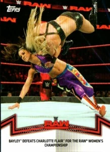 2018 Topps WWE Womens Division Memorable Matches Moments #RAW- 2 Bayley - Imagen 1 de 2