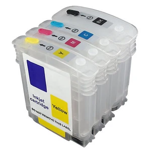 HP 10 11 CH565A C4836 C4837A C4838 Pusty wkład atramentowy wielokrotnego napełniania - Zdjęcie 1 z 1