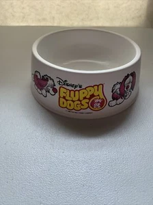 Vintage 1986 Walt Disney Fluppy Dogs Plastic Bowl Gaines Cycle Dog Food Dish Ad - Picture 1 of 11