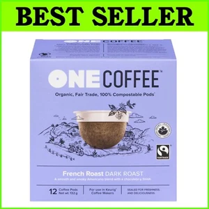 Compostable Coffee Pods for Keurig - 100% Organic French Roast, 72 Pods - Picture 1 of 4