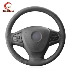 Hand-stitched Nappa Leather Steering Wheel Cover for BMW X3 F25 / X5 F15 2013-17 - Picture 1 of 18