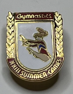 Pin Olímpico de Gimnasia ~ Piso ~ XXIII Juegos ~ 1984 LA ~ Cloisonné de Magarita - Imagen 1 de 6