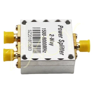 RF Coax Power Splitter Divider Combiner Signal Booster SMA Female 2 Way 1.5-8GHz - Picture 1 of 8