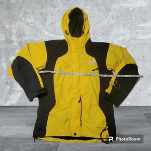 The North Face Mens Small Gore-Tex Waterproof Jacket Ski Parka Coat Yellow Black - Picture 1 of 17