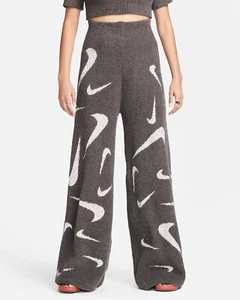Size M Nike Phoenix Cozy Bouclé Women's High-Waisted Wide-Leg Pants FD4288-254 - Picture 1 of 6