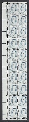 1858 MNH Plate Block of 20, 18-cent stamps honoring George Mason  - Image 1 of 2