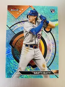 Brett Baty 2023 Topps Finest Rookie #40 Aqua Shimmer Refractor #’d /175 Mets Rc - Picture 1 of 2