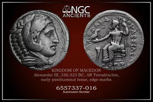 Alexander III. der Große Altgriechisches Silber NGC F. AR Tetradrachme A1217 - Bild 1 von 11