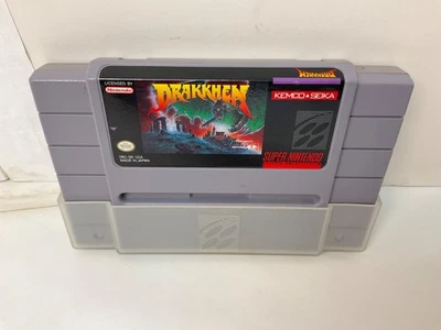 Tested ! SNES *Drakkhen* Super Nintendo Role Playing RPG Game & Dust Cover - Image 1 of 4