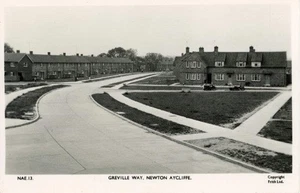 REAL PHOTO POSTCARD OF GREVILLE WAY, NEWTON AYCLIFFE, COUNTY DURHAM BY FRITH - Picture 1 of 2