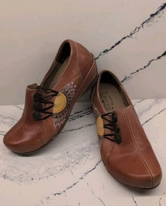 Zapatos Zuecos L’Artiste Spring Step Cuero Agacia Marrón Mujer 9 Euro 40 - Imagen 1 de 8