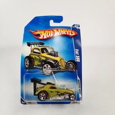 Fiat 500 2009 Hot Wheels #163 paseos modificados 7/10 verde satinado Foto 1 de 4