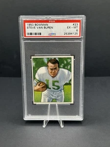 1950 Bowman Football #23 Steve Van Buren HOF PSA 6 EX-MT - Bild 1 von 2