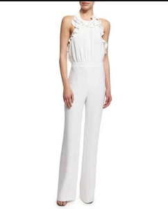 Tuta Diane von Furstenberg DVF Blithe da donna 100% seta con supporto taglia 2 Old Money - Foto 1 di 11