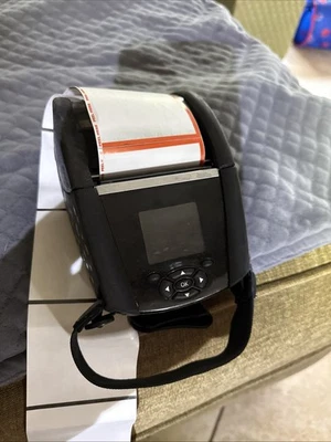 Zebra ZQ620 Mobile Direct Thermal Printer Only Tested Works No Battery ran print - Image 1 of 4
