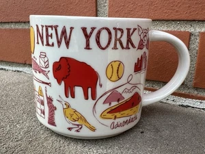 STARBUCKS 14 oz NEW YORK CITY Been There Series Coffee Mug NYC Red - Picture 1 of 4