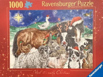 Ravensburger 1000 pc Herd it's Nearly Christmas 2024 Jigsaw puzzle NIB - Image 1 of 2
