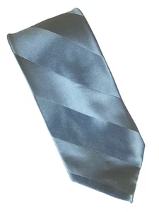 Adults New Show Tie Pale Blue Stripe - Picture 1 of 1