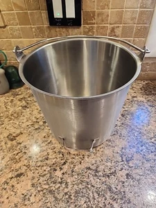 VOLLRATH 58161 Dairy Pail,12.06 in Dia,SS 4NEA4 - Picture 1 of 7