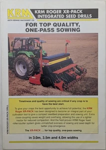 Folleto de sembradoras integradas KRM Roger XR-Pack original, años 80 - Imagen 1 de 4