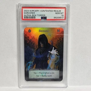 2023 Sorcery Contested Realm Alpha Sorcerer Alpha Box Topper PSA 10 - Picture 1 of 2