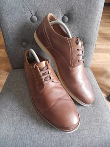 Zapatos Clarks 1825 Reino Unido 9,5 H Lapford de cuero marrón de encaje - Imagen 1 de 16