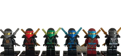 LEGO Minifigure Lot NINJAGO Lloyd Kai Cole Jay Zane Nya Legacy Suit Set Bulk - Image 1 of 4