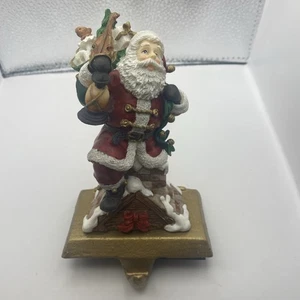 Medias de Navidad Resina Vintage Papá Noel Base de Latón Pesado en Caja - Imagen 1 de 11