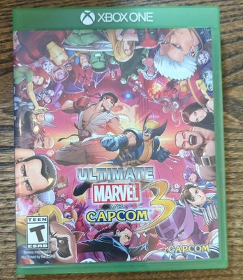 Ultimate Marvel vs. Capcom 3  (Microsoft Xbox One, 2017) Video Game Case Manual - Image 1 of 4