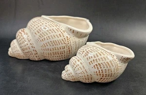 Par de jardineras vintage Fitz & Floyd concha ¡BONITAS! - Imagen 1 de 9