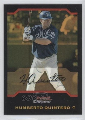 2004 Bowman Draft Chrome Gold Refractor /50 Humberto Quintero #BDP5 - Image 1 of 2