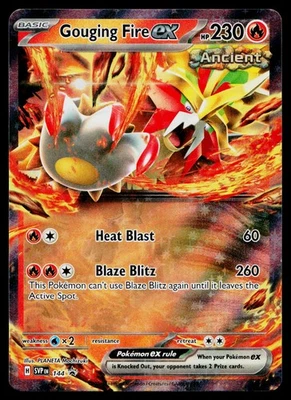 Gouging Fire ex 144 SV: Scarlet & Violet Promo Cards Promo - Image 1 of 2