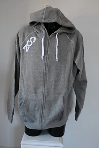 Unisex Grey Full Zip Up ZOO Hoodie - NEW - XL to 3XL (B5) - Picture 1 of 9