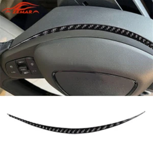 Carbon Fiber Steering Wheel Bottom Trim Strip For Ford Mustang Mach-E 2021-2023 - Imagen 1 de 11