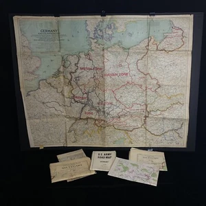6 mappe stradali militari USA seconda guerra mondiale della Germania tedesca anni 30 - 50 - Foto 1 di 12