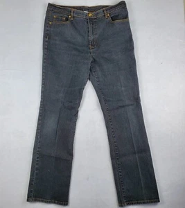 DG2 By Diane Gilman Womens Blue Denim 5 Pockets Straight Cut Jeans Size 14 - Picture 1 of 9