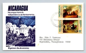 Nicaragua 1975 FDC - North American Independence - F12789 - Picture 1 of 2