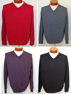 Ethan Pierce Men's 100% Extra Fine Merino Wool Sweater, Multi-Colors & Sizes NWT - Picture 1 of 12