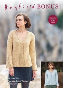 Sirdar Knitting Pattern - Hayfield Bonus Aran and Tweed, Sweaters 8234 - Picture 1 of 1